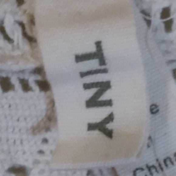 TINY Sleeveless Top/Vest. From Anthropologie, Lace-up Back - Picture 3 of 8